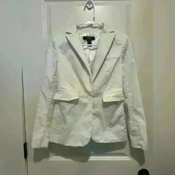 Woman’s white body by Victoria one button blazer size 0 - Picture 1 of 4